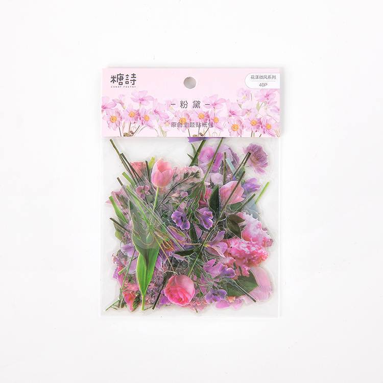 Flower Breeze PET-Aufklebertasche