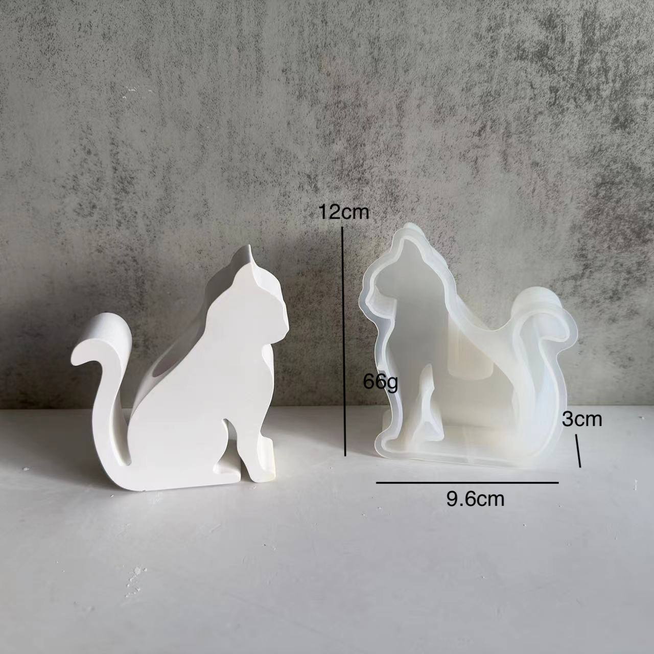 Silicone Animal Candlestick Plaster Mold