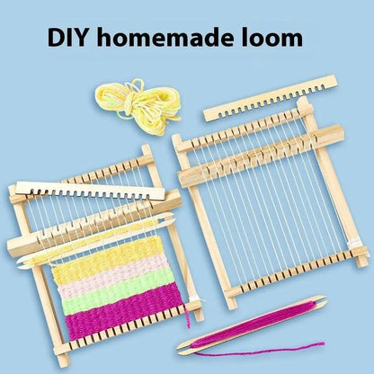 DIY Homemade Loom Technology Making Small Toys Creative Ancient Spinning