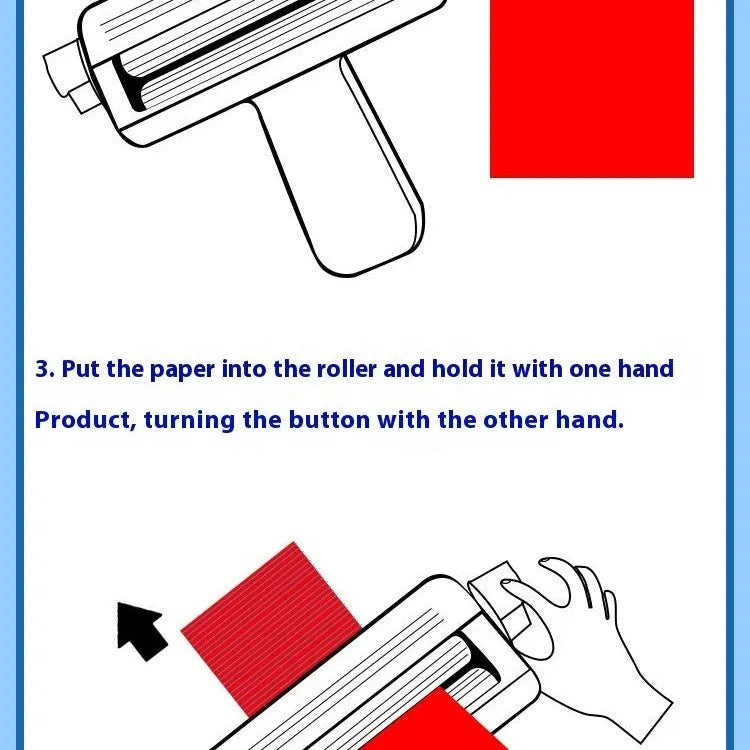 Rillmaschine zum Rollen von Papierrohren, Rändelwerkzeug, Handkonto-Rollenprägung