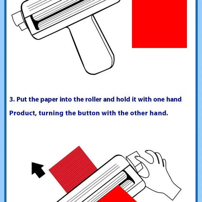 Rillmaschine zum Rollen von Papierrohren, Rändelwerkzeug, Handkonto-Rollenprägung