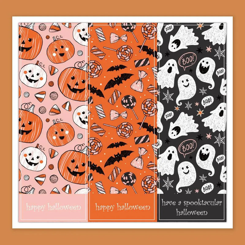 Halloween Self-adhesive Rectangular Sticker