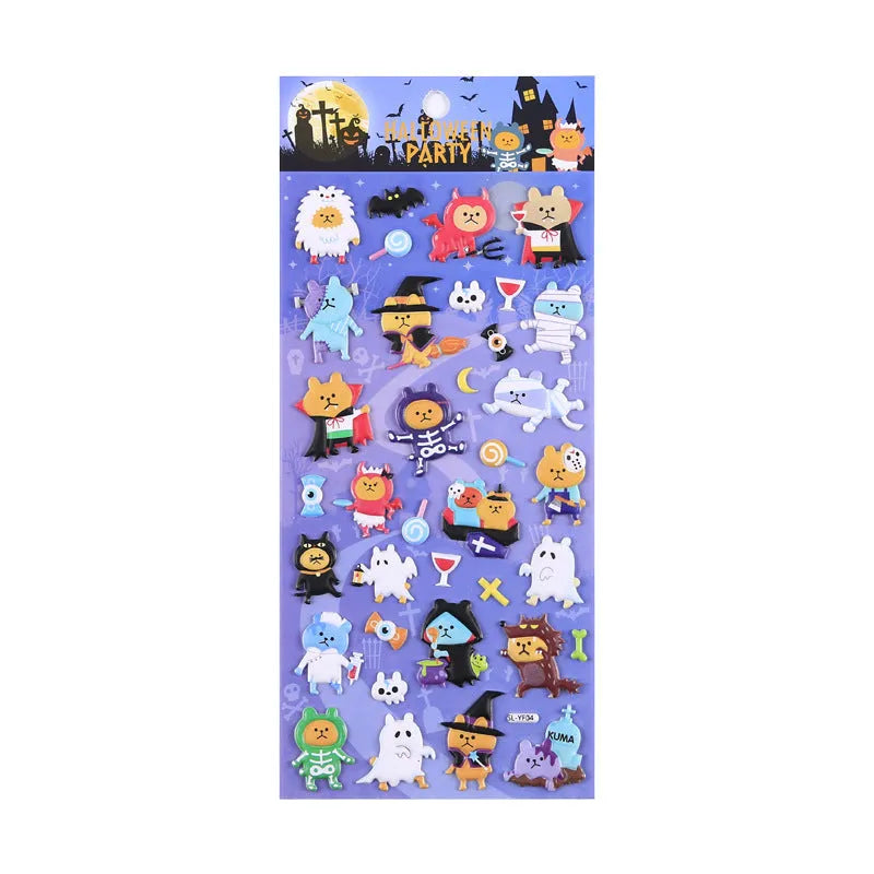 Natal Halloween Cartoon DIY adesivos decorativos