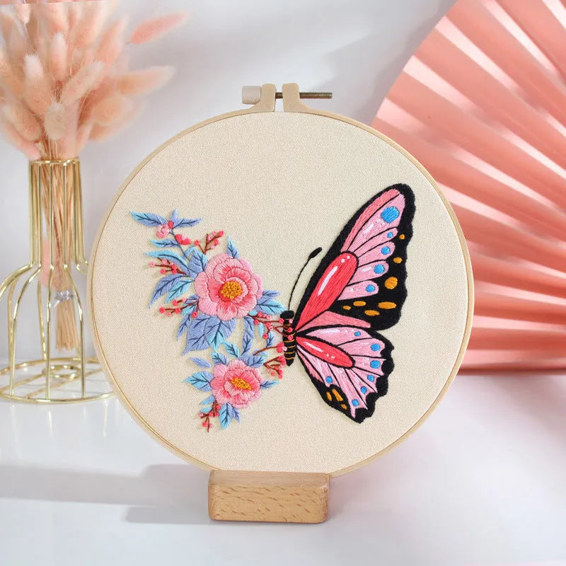 Butterfly Diy Manual Embroidery Material Bag