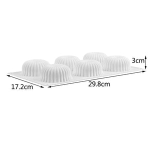 6 - piece Donut Cake Food Easily Removable Mold High Temperature Baking Mold - DiyCraftsProject
