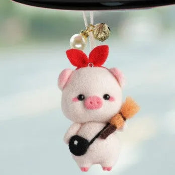 Wool Felt Poke Poke Material Bag DIY Handmade Pendant Key Chain Jewelry Accessories