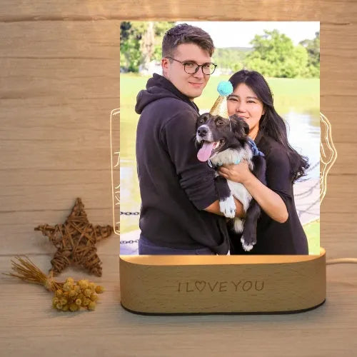 Regalos de cumpleaños creativos para mapear luces fotográficas 3D personalizadas