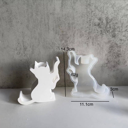 Silicone Animal Candlestick Plaster Mold