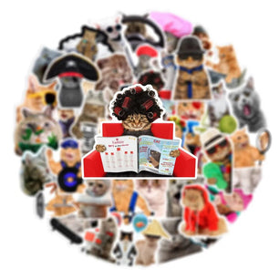66 Funny Cat Graffiti Stickers In Multiple Sizes - DiyCraftsProject