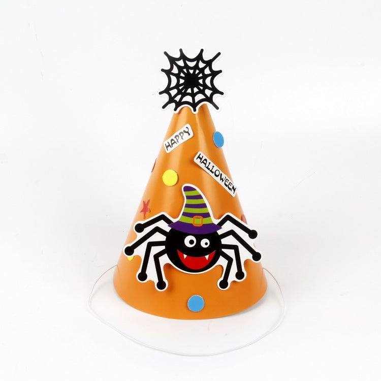 Halloween fornece chapéu de desenho animado de papel infantil