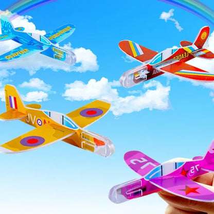 Children's Hand Throw DIY Assembly Cartoon Model Foam Mini Aircraft