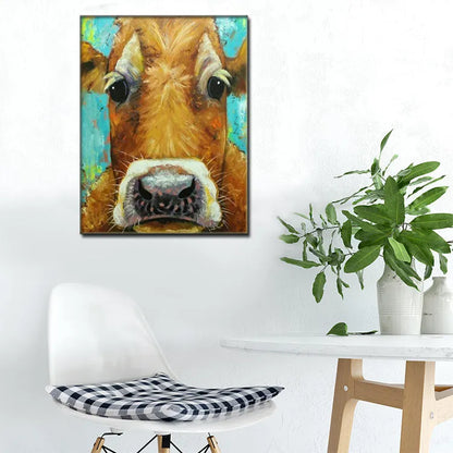 Art Cow Animal Wall Print Poster Picture