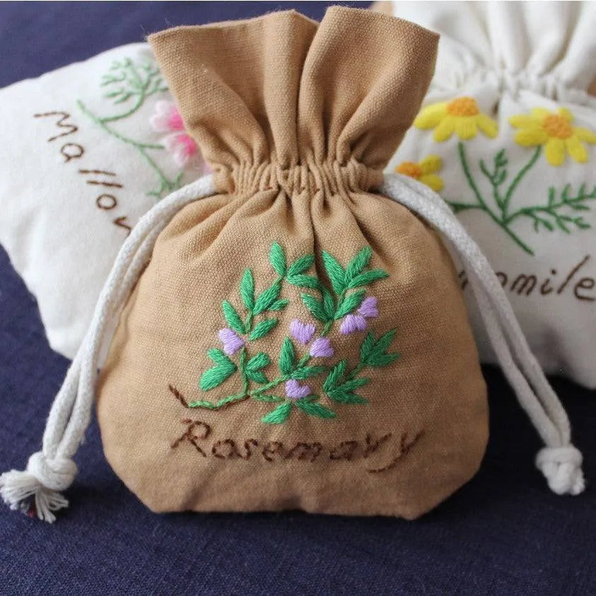 Handmade DIY Embroidery Sachet Material Pack