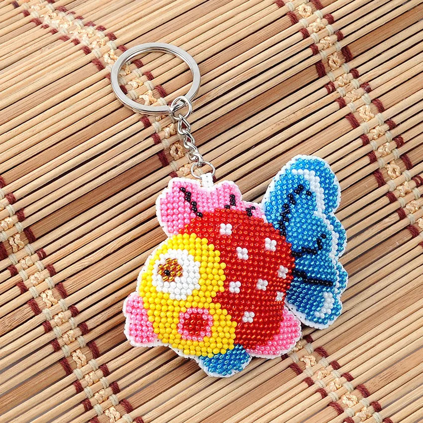 Charming DIY Beaded Keychain Pendant Kit