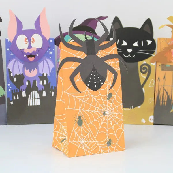 Oil-proof Packing Bag Halloween Theme Party Paper Packaging Bags 70g Kraft Paper Packaging