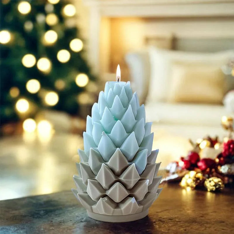 Christmas Cylindrical Aromatherapy Candle Silicone Mold