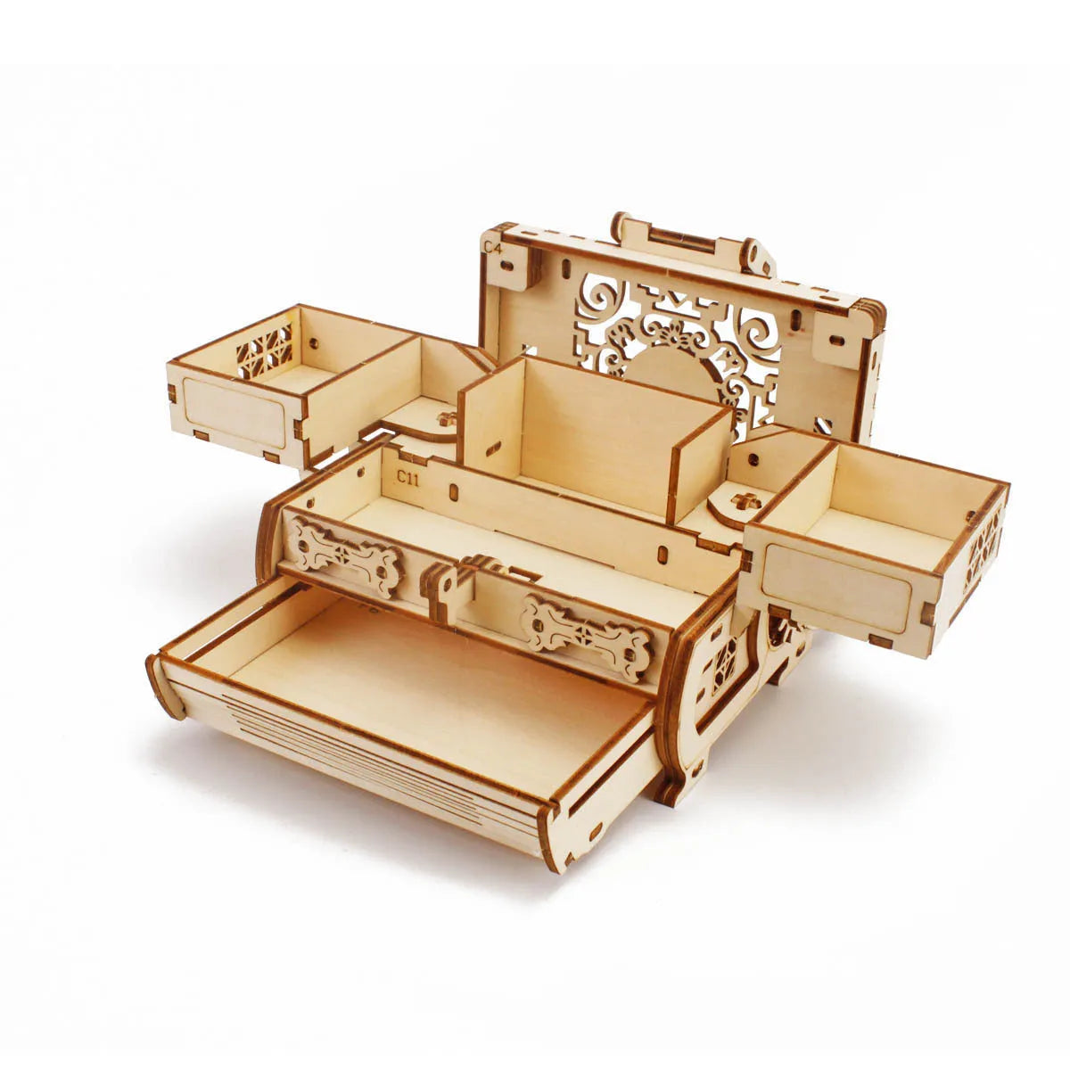 Jewelry Box 3D Puzzle Model Gift Wooden Toy