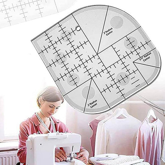 Acrylic Multifunctional Sewing Ruler Clothes Cutting Ruler Home Tools