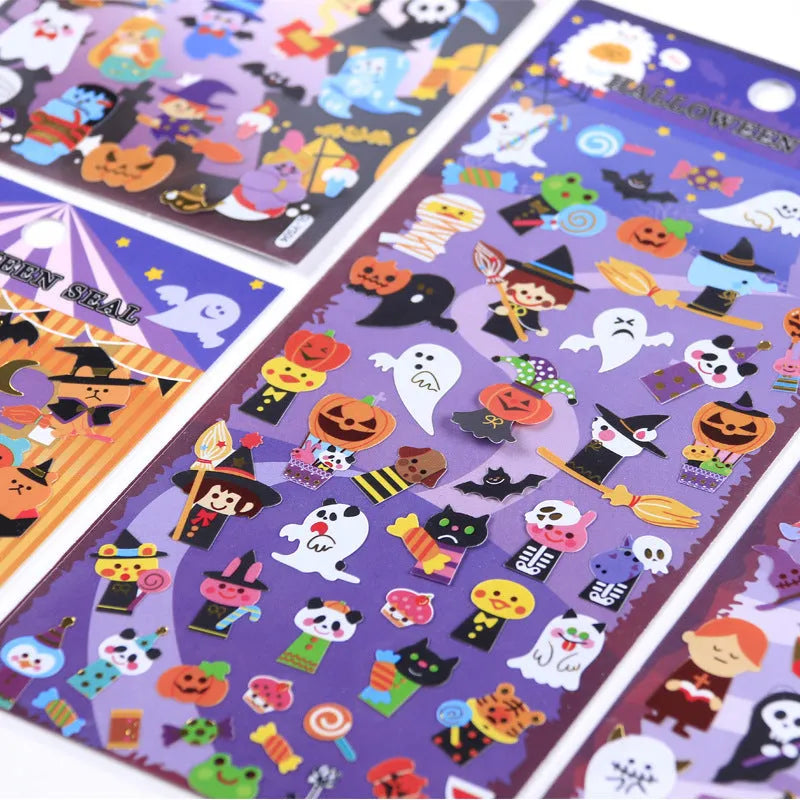 Halloween Gift Flat Adhesive PVC Stickers