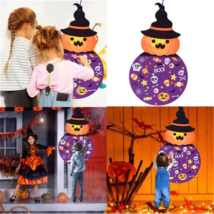 3D Felt Halloween Pumpkin Kids DIY Craft Kit – Fun & Creative Halloween Activity