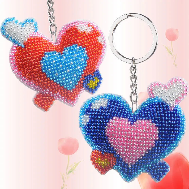 Charming DIY Beaded Keychain Pendant Kit