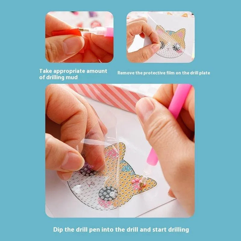 Children's Diamond Painting Notepaper Handmade Diy Creative Educational Toys