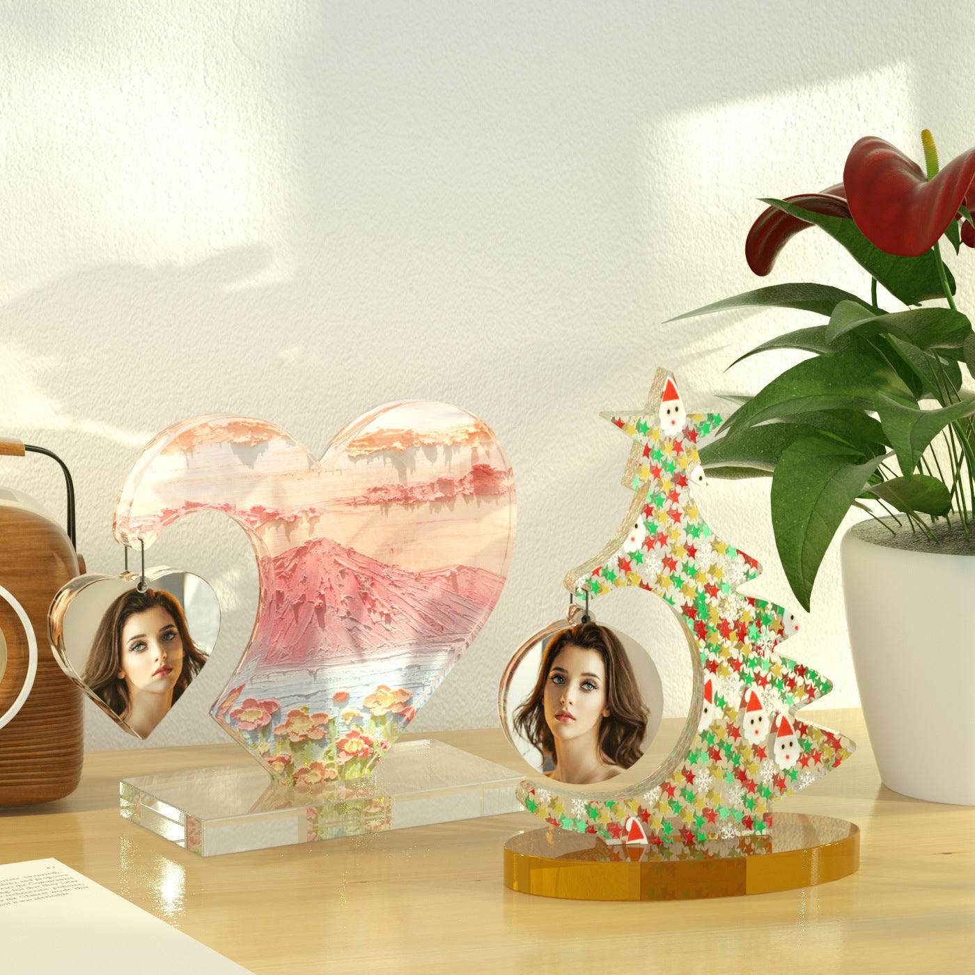 Resin Diy Christmas Tree Photo Frame Epoxy Mold