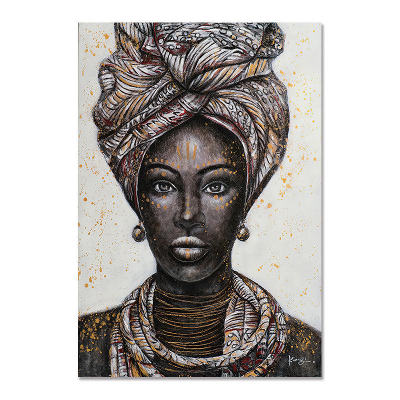 Kit de pintura de mulher africana DIY por número