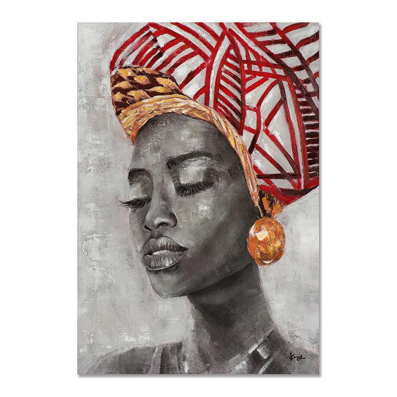 Kit de pintura de mulher africana DIY por número