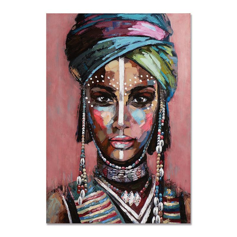 Kit de pintura de mulher africana DIY por número