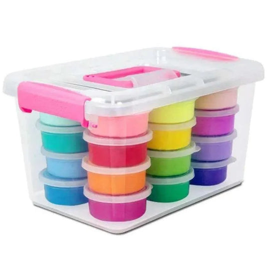Air Dry Soft Clay Set With Tools Keychains Charms Accessories Solid Colors Magic Clay Modeling Sculpting DIY Craft Kits Gifts For Kids