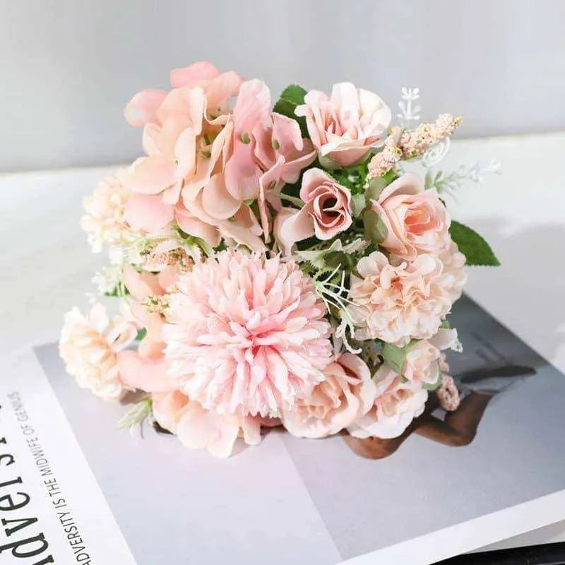 Artificial Flowers Faux Bouquet Fake Florals Wedding Accessories Table Centerpiece