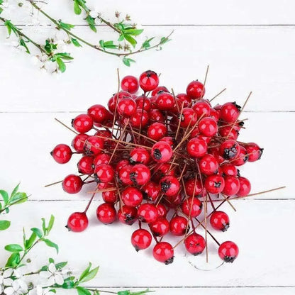 Artificial holly berry red holly berries from christmas wreath decorations