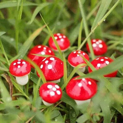 Artificial mushroom mini fairy garden model making supplies