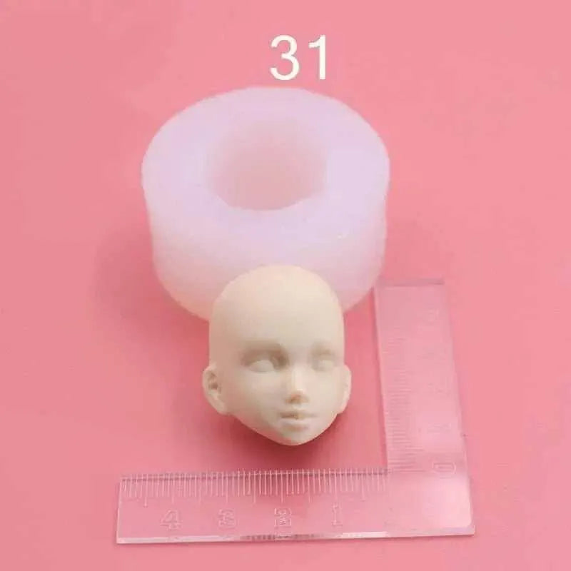 Baby Face Mold For Doll Making Silicone Mould Fondant Molds Chocolate Making DIY Resin Casting