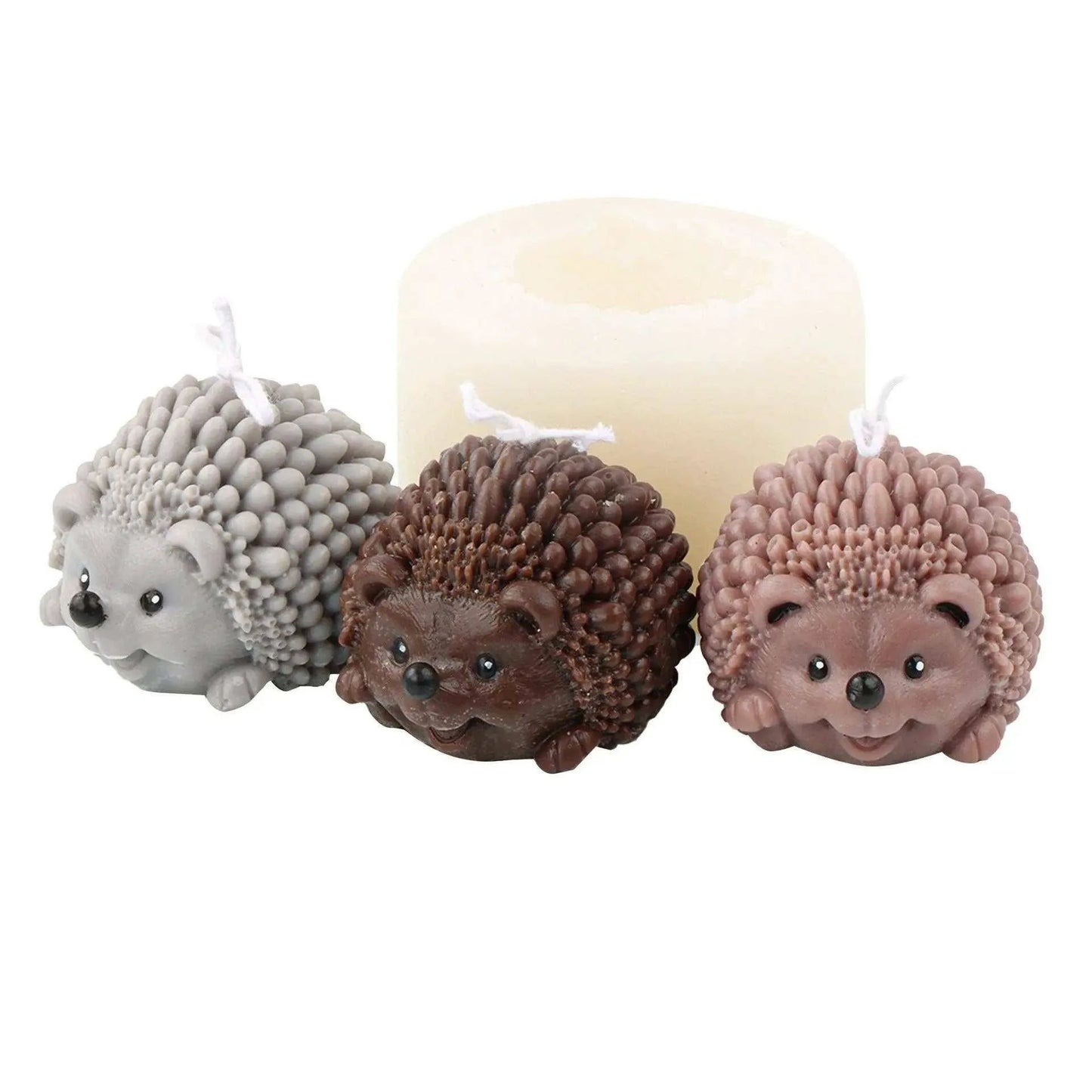 Baby Hedgehog Mold Animal Candle Mold Epoxy Plaster Fondant Mold