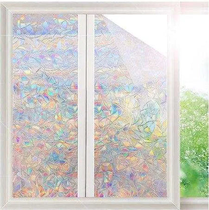 Bathroom Window Decal Glass Sticker Transparent Opaque Anti-glare