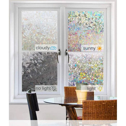 Bathroom Window Decal Glass Sticker Transparent Opaque Anti-glare