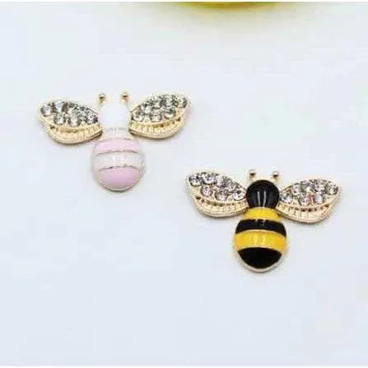 Bee Buttons DIY Hair Accessories Doll Making Supplies Kids Clothing Button