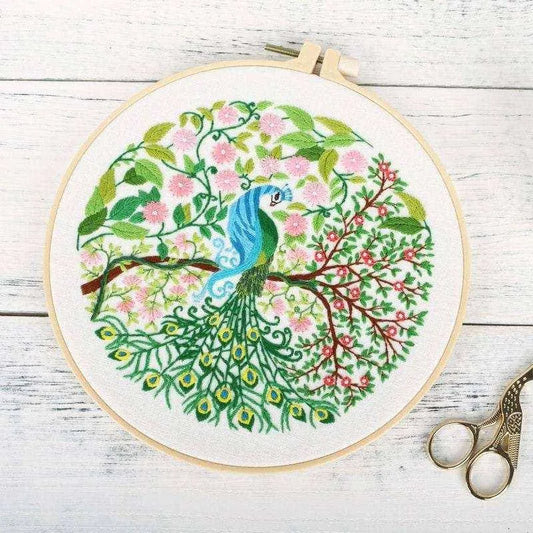 Birds Embroidery Sets Fish Needle Crafting Kits DIY Embroidery