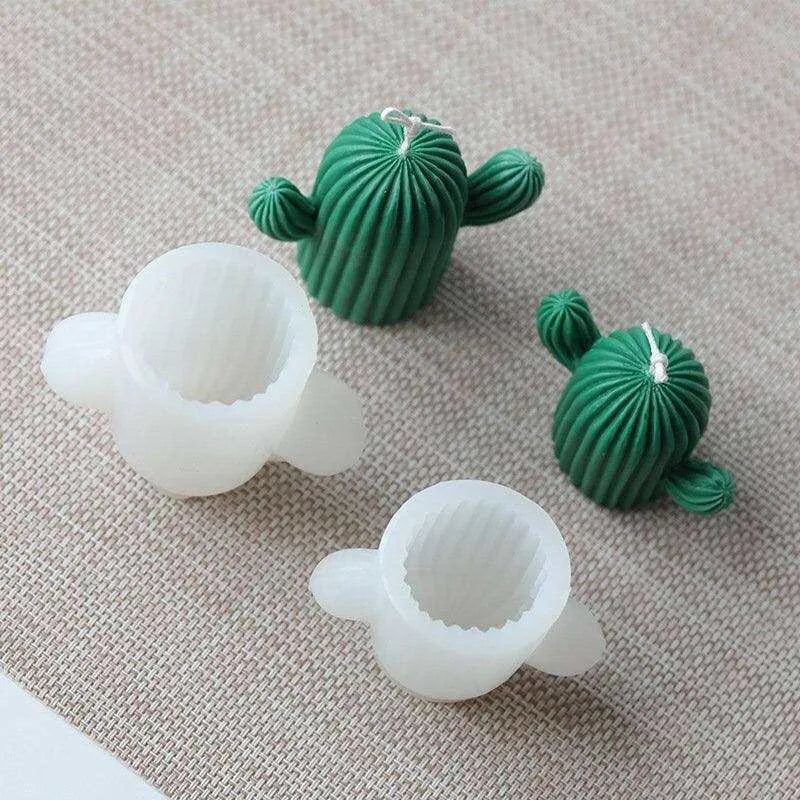 Cactus Candle Molds Cacti Succulent Silicone Mould for Mini Soap, Lotion Bar, Polymer Fimo Clay