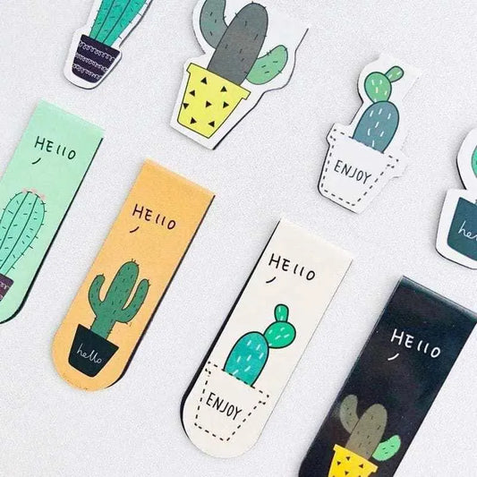 Cactus magnetic bookmark