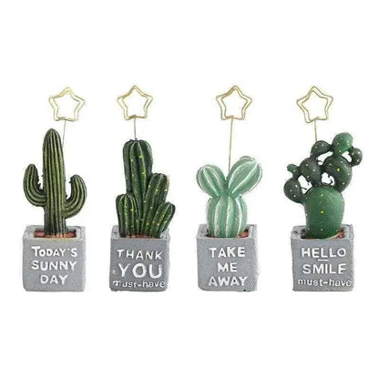 Cactus note holder