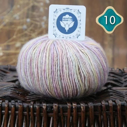 Camouflage Cotton Thread Hand Knitting Crochet Combed Wool Ball