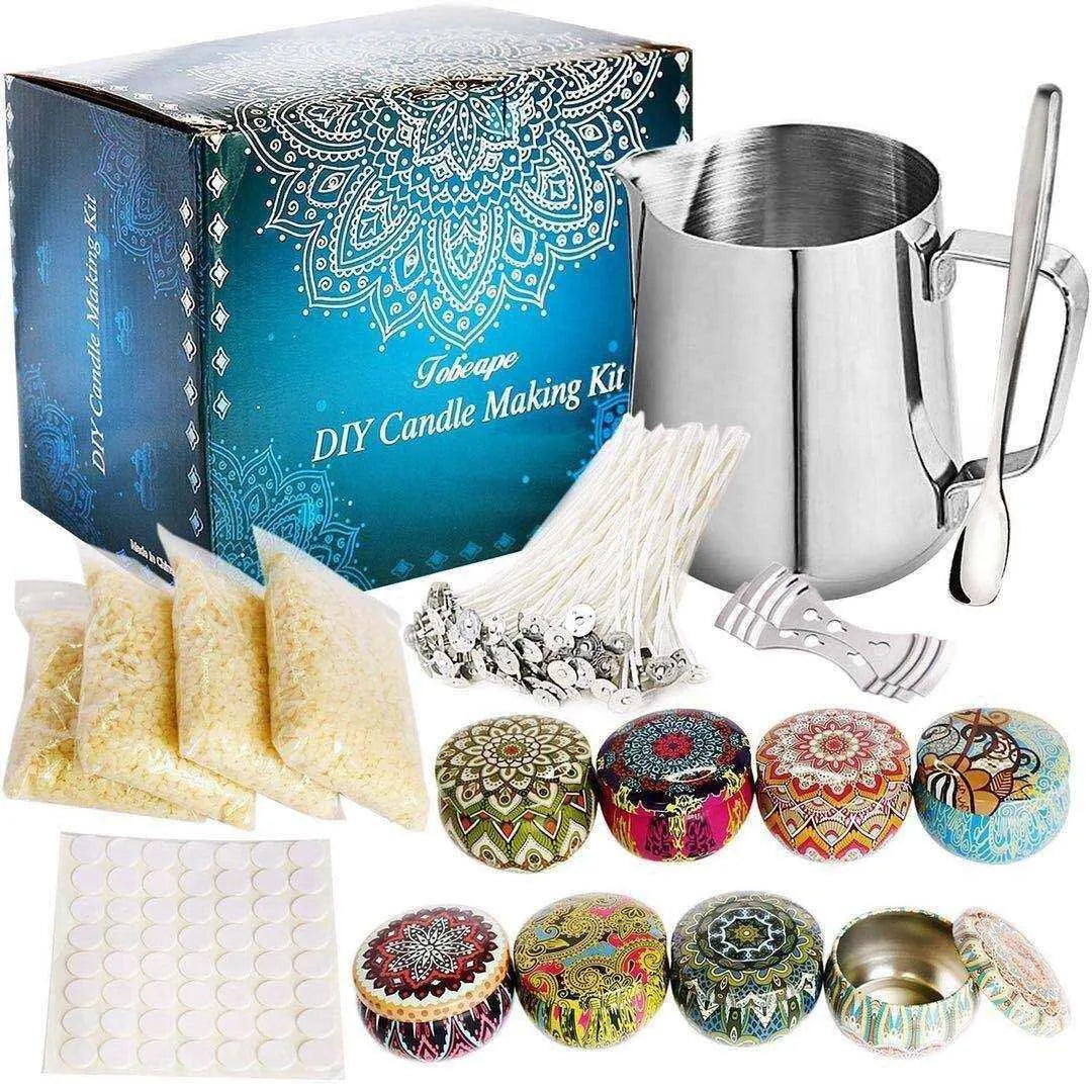 Candle Making Kit Pouring Pot Wicks Wax Kit