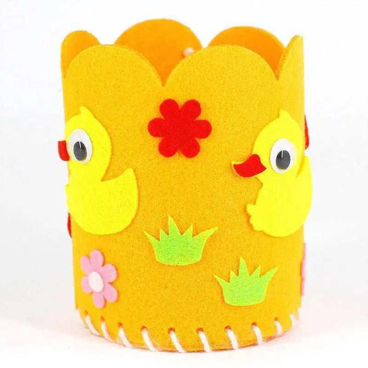 yellow duck felt pencil holder kit 