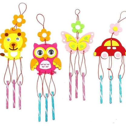 Cartoon wind chime cute DIY wind bell for kids nursery room decor