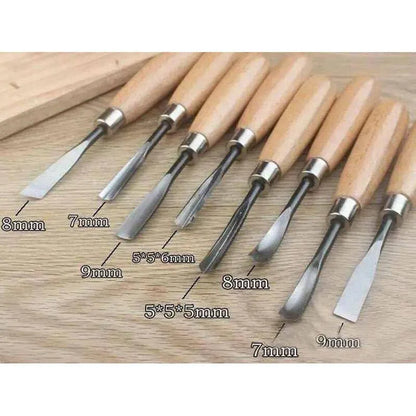 Carving Tool Set Wood Handle Tools Chisel Knives