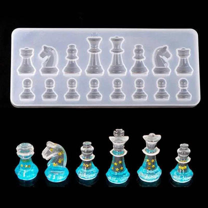 Chess silicone mold silicon mold for resin chess set handmade