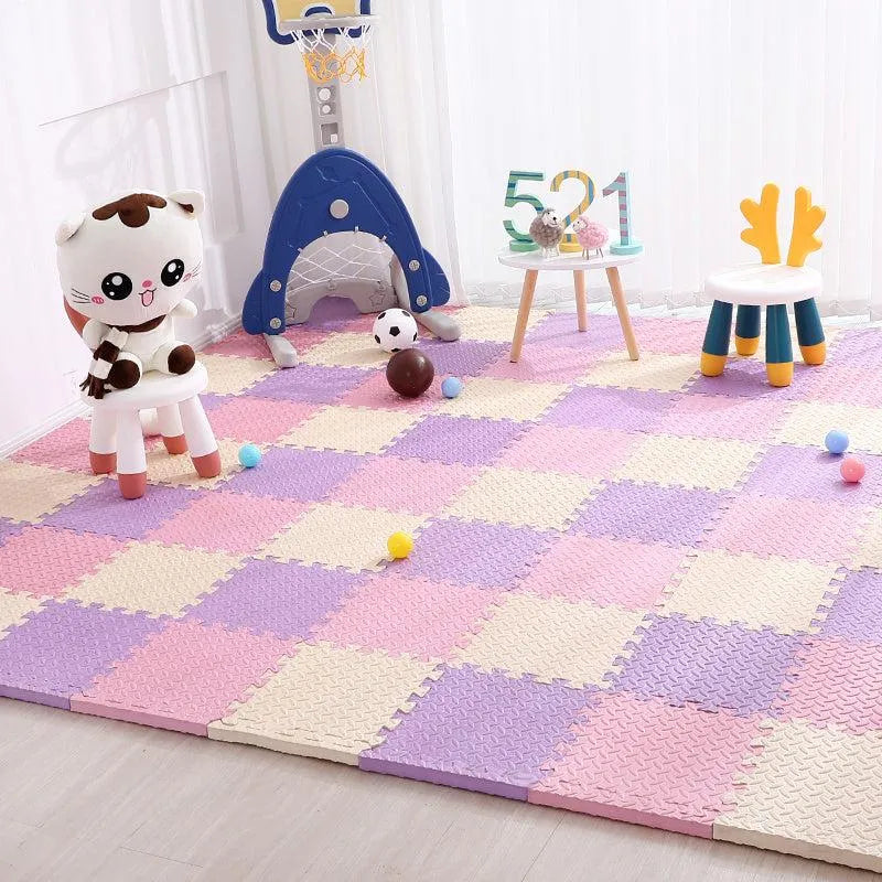 Children'S Stitching Foam Floor Mats Home Bedroom Thickened Floor Mats Puzzle Climbing Mats Living Room Anti-Fall Crawling Mats